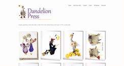 Desktop Screenshot of dandelion-press.com