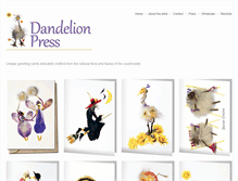 Tablet Screenshot of dandelion-press.com